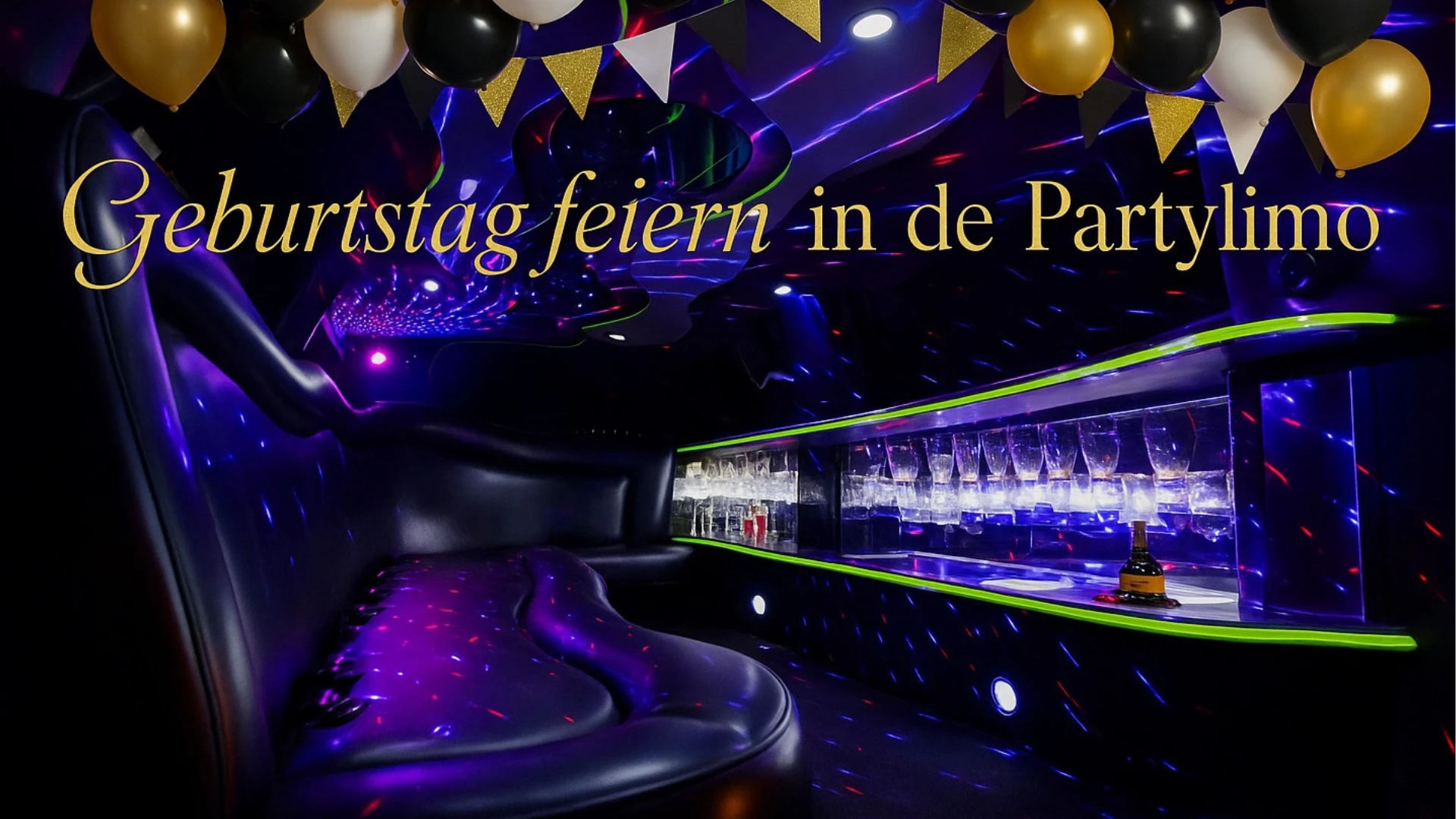 Geburtstagsfeier in einer Limousine - Exklusives Ambiente